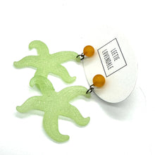 Load image into Gallery viewer, Frosty Starfish Drop Earrings