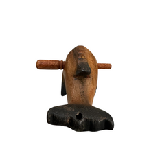 Load image into Gallery viewer, 4&quot;Dark Oak Stained Musical Whistle and Percussion Dolphin