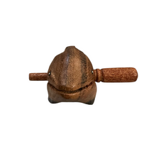 Load image into Gallery viewer, 4&quot;Dark Oak Stained Musical Whistle and Percussion Dolphin