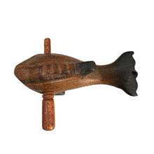 Load image into Gallery viewer, 4&quot;Dark Oak Stained Musical Whistle and Percussion Dolphin