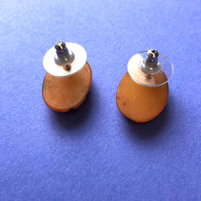 Load image into Gallery viewer, Spotted Wildcat Oval Button Stud Earrings