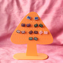 Load image into Gallery viewer, Open Book Tiny Stud Earrings