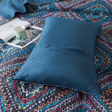 Load image into Gallery viewer, DaDa Bedding Farmhouse Bohemian Native Rustic Navy Blue Geometric Diamond Shapes Bedspread Set (KSX-001)