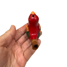Load image into Gallery viewer, Clay Water Whistle Bird (Red)