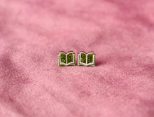 Load image into Gallery viewer, Open Book Tiny Stud Earrings