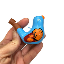 Load image into Gallery viewer, Clay Water Whistle Bird (Light Blue)