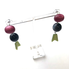 Load image into Gallery viewer, Cranberry Quiver Moonglow Statement Earrings *