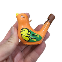 Load image into Gallery viewer, Clay Water Whistle Bird (Orange)