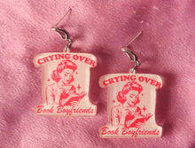 Load image into Gallery viewer, "Crying Over Book Boyfriends" Earrings
