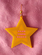 Load image into Gallery viewer, "Read More Books" Star Earrings