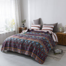 Load image into Gallery viewer, DaDa Bedding Southwestern Aztec Bohemian Desert Tribal Quilted Bedspread Set (KSX-002)
