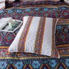 Load image into Gallery viewer, DaDa Bedding Southwestern Aztec Bohemian Desert Tribal Quilted Bedspread Set (KSX-002)