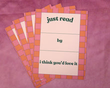 Load image into Gallery viewer, Book Recommendation Postcard 4 pack