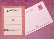 Load image into Gallery viewer, Book Recommendation Postcard 4 pack