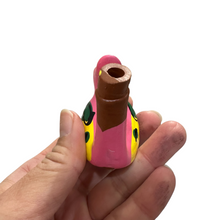 Load image into Gallery viewer, Clay Water Whistle Bird (Pink Crest)