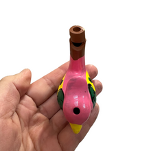 Load image into Gallery viewer, Clay Water Whistle Bird (Pink Crest)