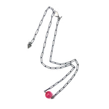 Load image into Gallery viewer, Simple Bauble Paperclip Necklace