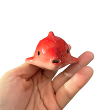 Load image into Gallery viewer, Ceramic Dolphin Ocarina Red