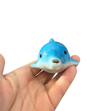 Load image into Gallery viewer, Ceramic Dolphin Ocarina Sky Blue
