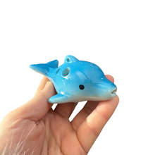 Load image into Gallery viewer, Ceramic Dolphin Ocarina Sky Blue