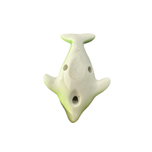 Load image into Gallery viewer, Ceramic Dolphin Ocarina Green