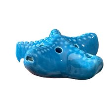 Load image into Gallery viewer, ceramic-starfish-ocarina-blue