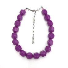 Load image into Gallery viewer, Violet Chunky Facet Marco Necklace