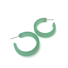 Load image into Gallery viewer, Seafoam Small Classic Hoop Earrings
