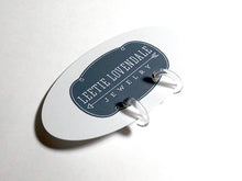 Load image into Gallery viewer, Tiny Clear Black &amp; White Hoop and Stud Earrings Set