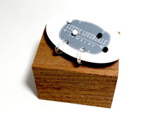 Load image into Gallery viewer, Tiny Clear Black &amp; White Hoop and Stud Earrings Set