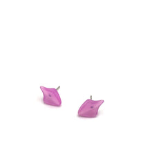 Load image into Gallery viewer, Lilac Moonglow Shield Stud Earrings