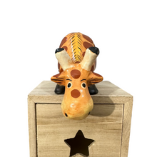 Load image into Gallery viewer, Wooden Giraffe Shelf Figurine Decoration