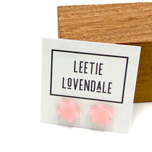 Load image into Gallery viewer, Pink Firework Flower Stud Earrings