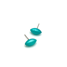 Load image into Gallery viewer, Teal Moonglow Mini Pod Stud Earrings