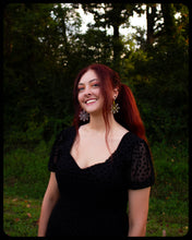 Load image into Gallery viewer, Gem Web Statement Earrings