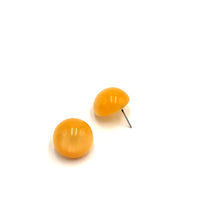 Load image into Gallery viewer, Tangerine Moonglow Retro Button Stud Earrings