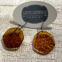 Load image into Gallery viewer, Smoke Topaz Brown Ice Chip Drop Earrings