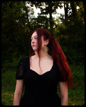 Load image into Gallery viewer, Gem Web Statement Earrings