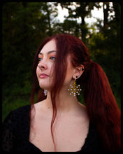 Load image into Gallery viewer, Gem Web Statement Earrings