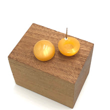 Load image into Gallery viewer, Tangerine Moonglow Retro Button Stud Earrings
