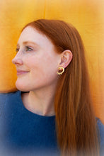 Load image into Gallery viewer, Shimmering Moon Titanium Earrings