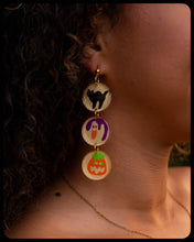 Load image into Gallery viewer, Spooky Shapes - Nostalgic Halloween Cookie Earrings