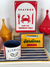 Load image into Gallery viewer, Striped Low Profile Tray in Blue &amp; Yellow