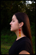 Load image into Gallery viewer, Glittering Rainbow Ghosts - Dangle Earrings