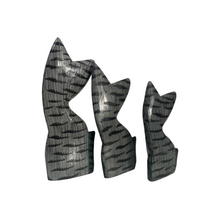 Load image into Gallery viewer, Set of Wooden Gray Cute Cat Decoration Figurine