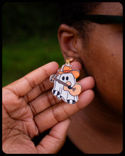 Load image into Gallery viewer, Country Ghouls - Ghost Earrings
