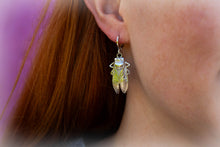 Load image into Gallery viewer, Cicada Charm Earrings