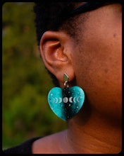 Load image into Gallery viewer, Lovely Moons - Engraved Moon Phase Earrings