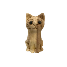 Load image into Gallery viewer, Wooden Waiting Cat Figurine Decoration