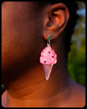 Load image into Gallery viewer, Tricky Treat - Crawling Cotton Candy Earrings